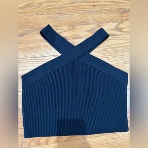 NWT black crop top. Sincerely Jules. Size small.